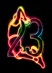 Basketball Neon Art 