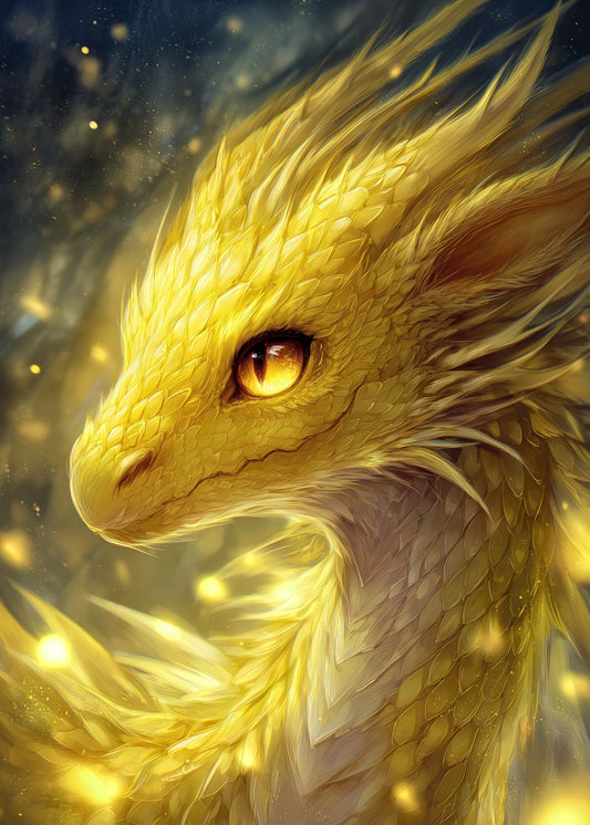 Majestic Golden Dragon