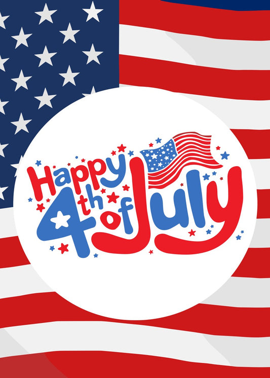 4th of July Circle Emblem