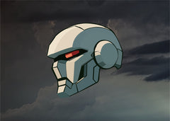 Futuristic Robot Titan Head
