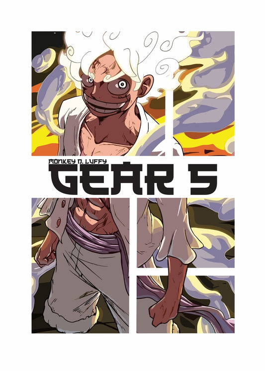 Monkey D Luffy Gear 5 Squares