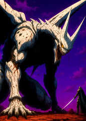 Fierce Demon in a battle with a warrior