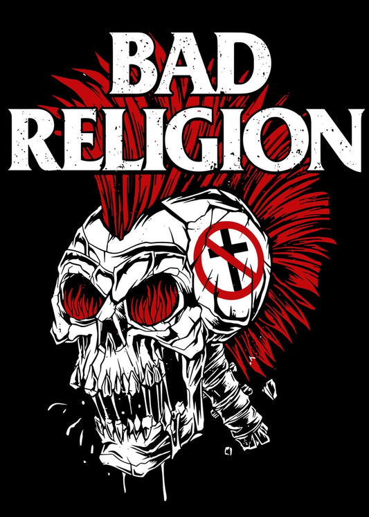 Bad Religion Head Skull Cross
