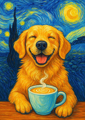 Golden Dog Coffee Starry Night
