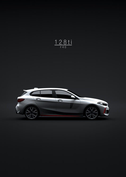 2021 BMW 128ti White