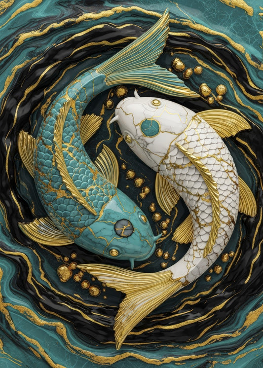 Yin Yang Koi Fish
