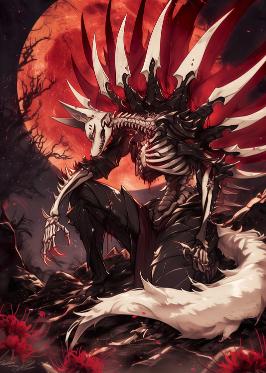 Skeleton Kitsune Fox