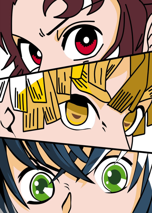Demon Slayer Trio Eyes