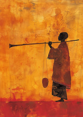 Sunset Walker with Horn