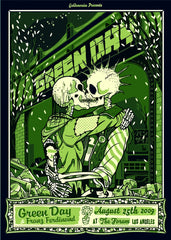 Green Day Concert Poster Augus