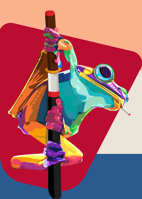 Retro Ronin Art Illustration