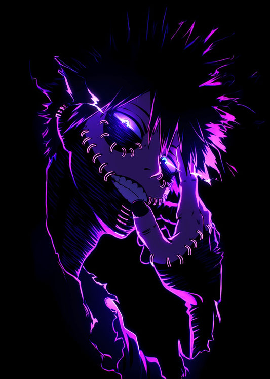 Dabi neon illustration , My Hero Academia