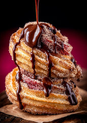 Chocolate Drizzle Churros