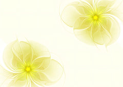 Soft Yellow Abstract Blooms