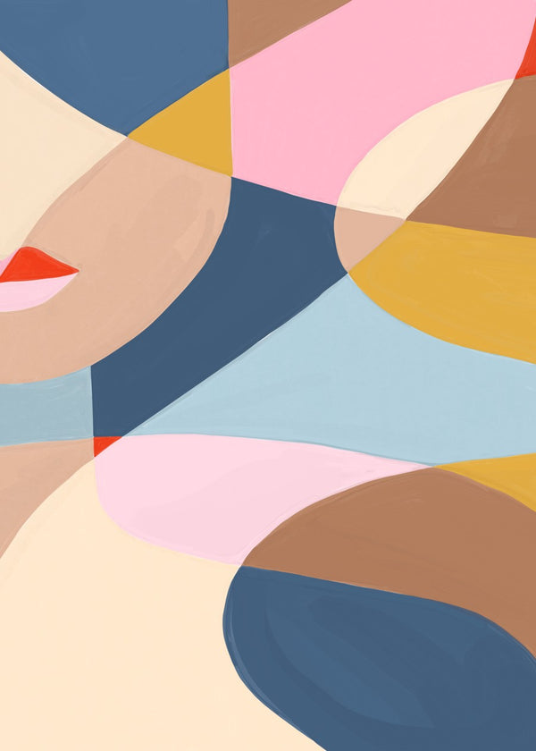 Abstract Face Collage