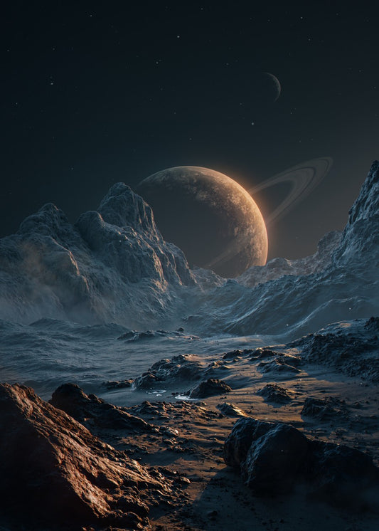 Saturn's Moonscape 