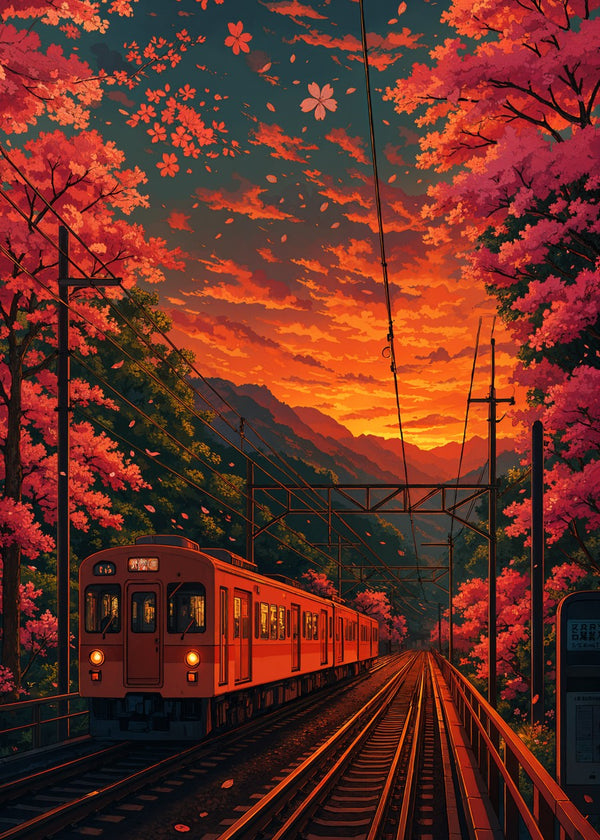 Sakura Express at Sunset