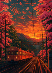 Sakura Express at Sunset