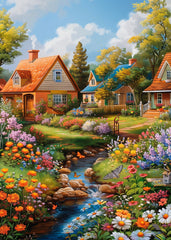 Whimsical Village Garden