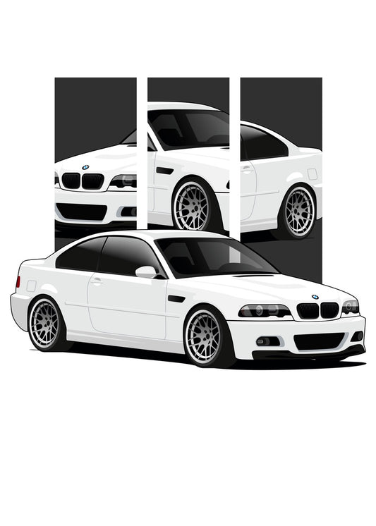 BMW E46 White