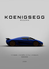 Koenigsegg Regera - Blue