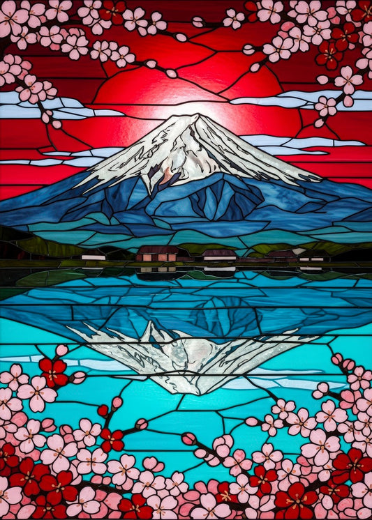 Stained Glass Mount Fuji