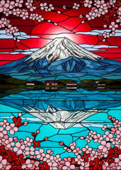 Stained Glass Mount Fuji