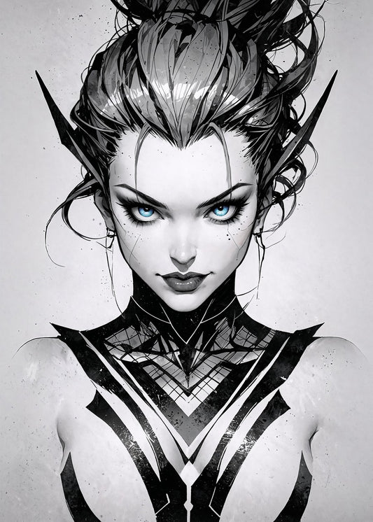 Black & White Female Portrait