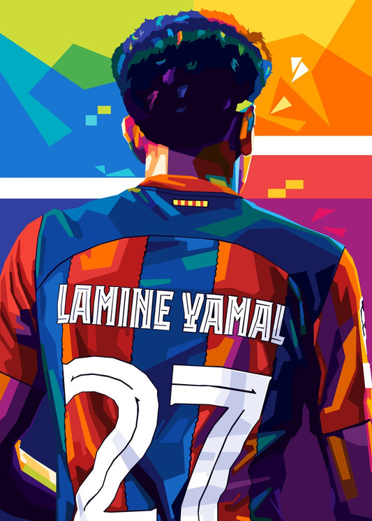 Lamine Yamal 27 Wpap Pop Art