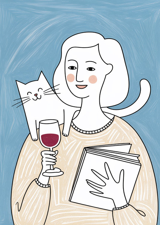 Wine and cat