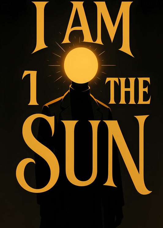 "I AM THE SUN" (Typographic)
