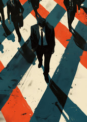 Businessmen walking on