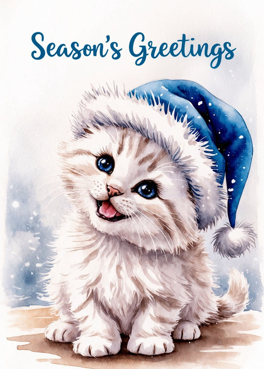 Season's Greetings Kitten