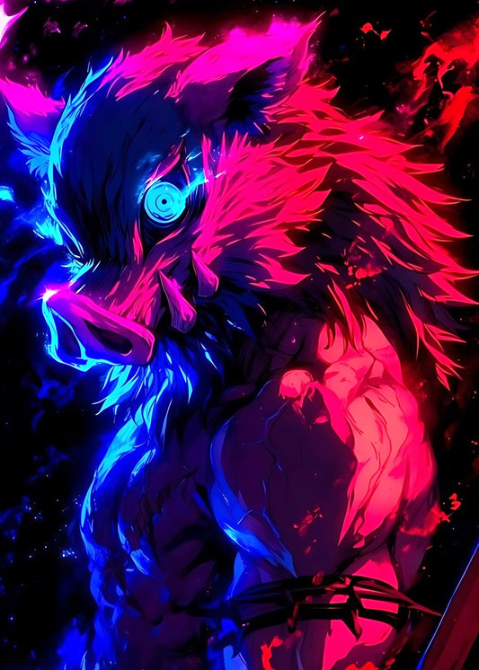 Inosuke Hashibira neon art