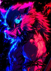 Inosuke Hashibira neon art