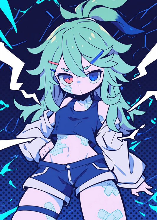 Anime Girl with Bandages