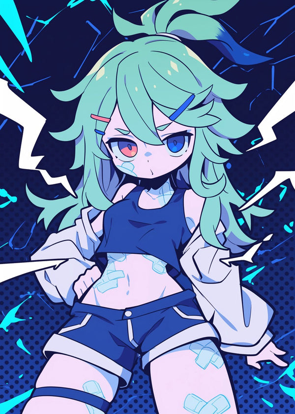 Anime Girl with Bandages