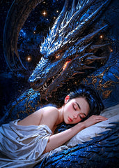 Dragon with Sleeping Girl
