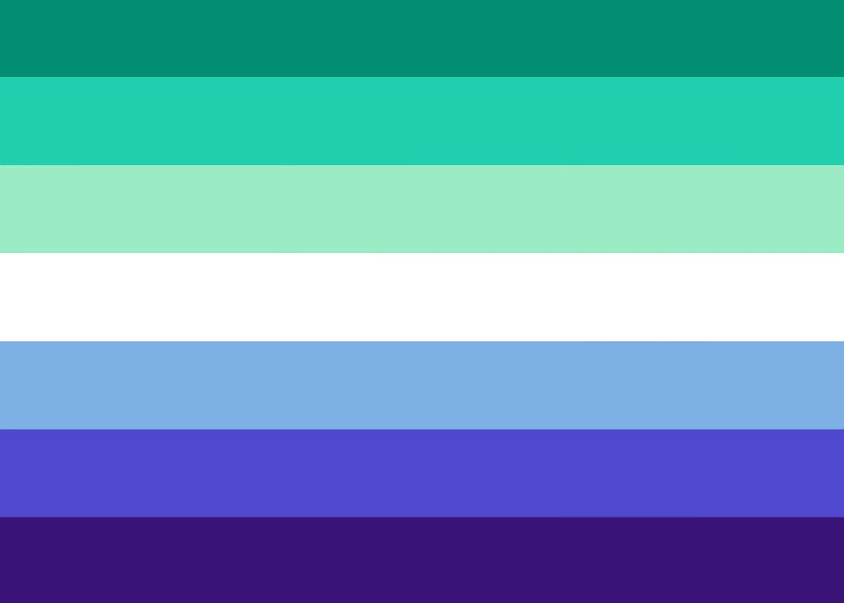 Gay men pride flag