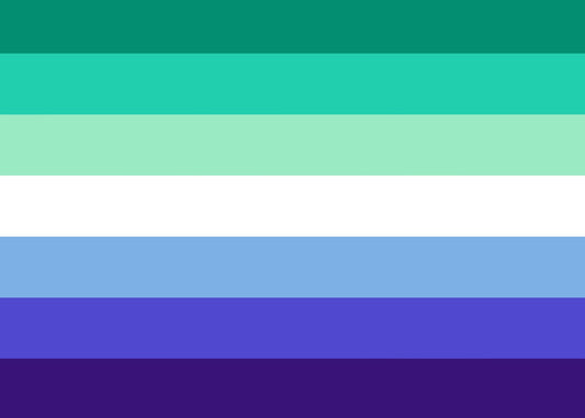 Gay men pride flag