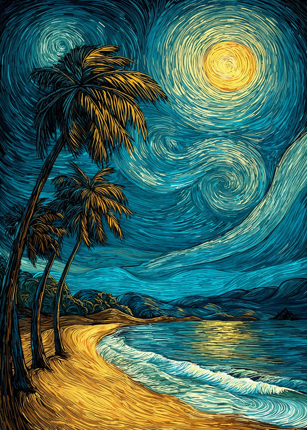Starry Beach Serenity