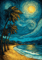 Starry Beach Serenity