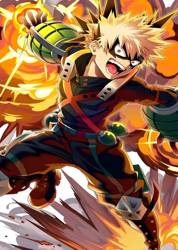 Katsuki Bakugo Explosion, My Hero Academia